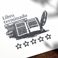Pluma con estrellas