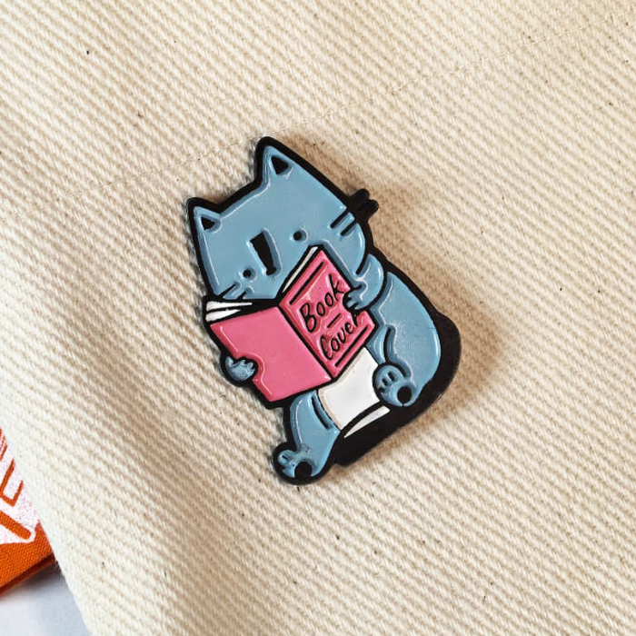 Pin metálico | Gatito Booklover
