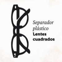 Separador plástico | Lentes cuadrados