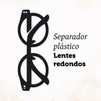 Separador plástico | Lentes redondos