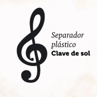 Separador plástico | Clave de sol
