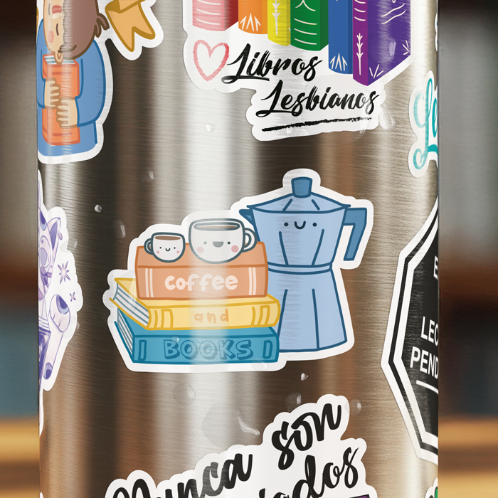 Sticker | Coffee and books