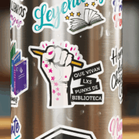 Sticker | Que vivan lxs punks de biblioteca